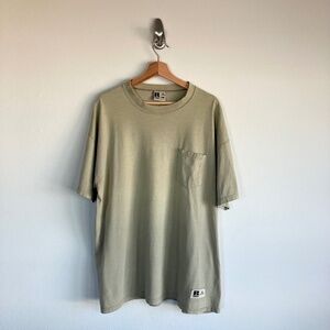 Vintage Russell Athletic Army Green Pro Cotton Pocket Tee